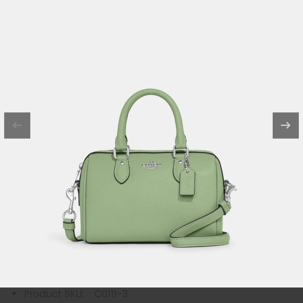 Coach Mini Rowan Crossbody Bag Pistachio